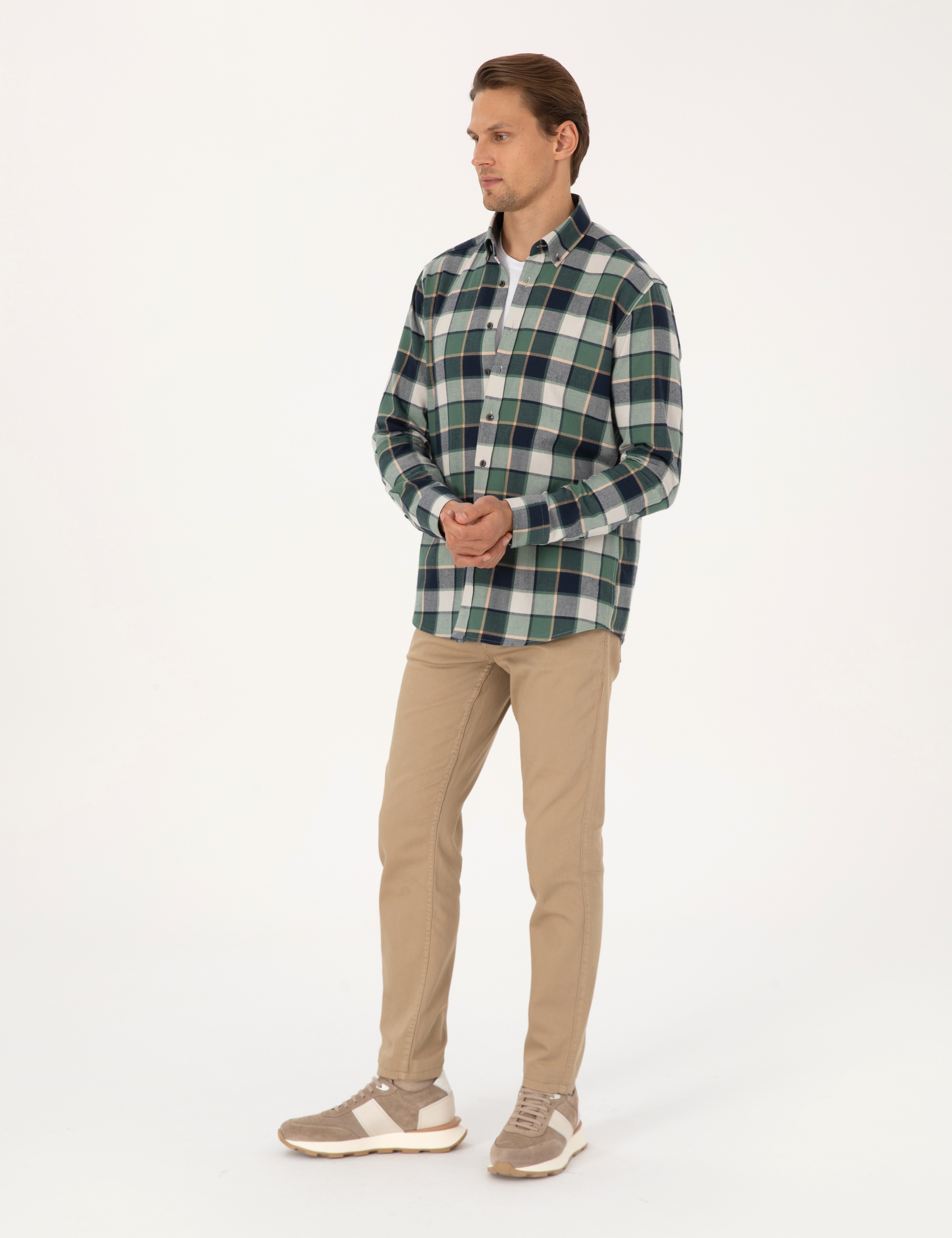 Bej Slim Fit Jean Pantolon - Image 3
