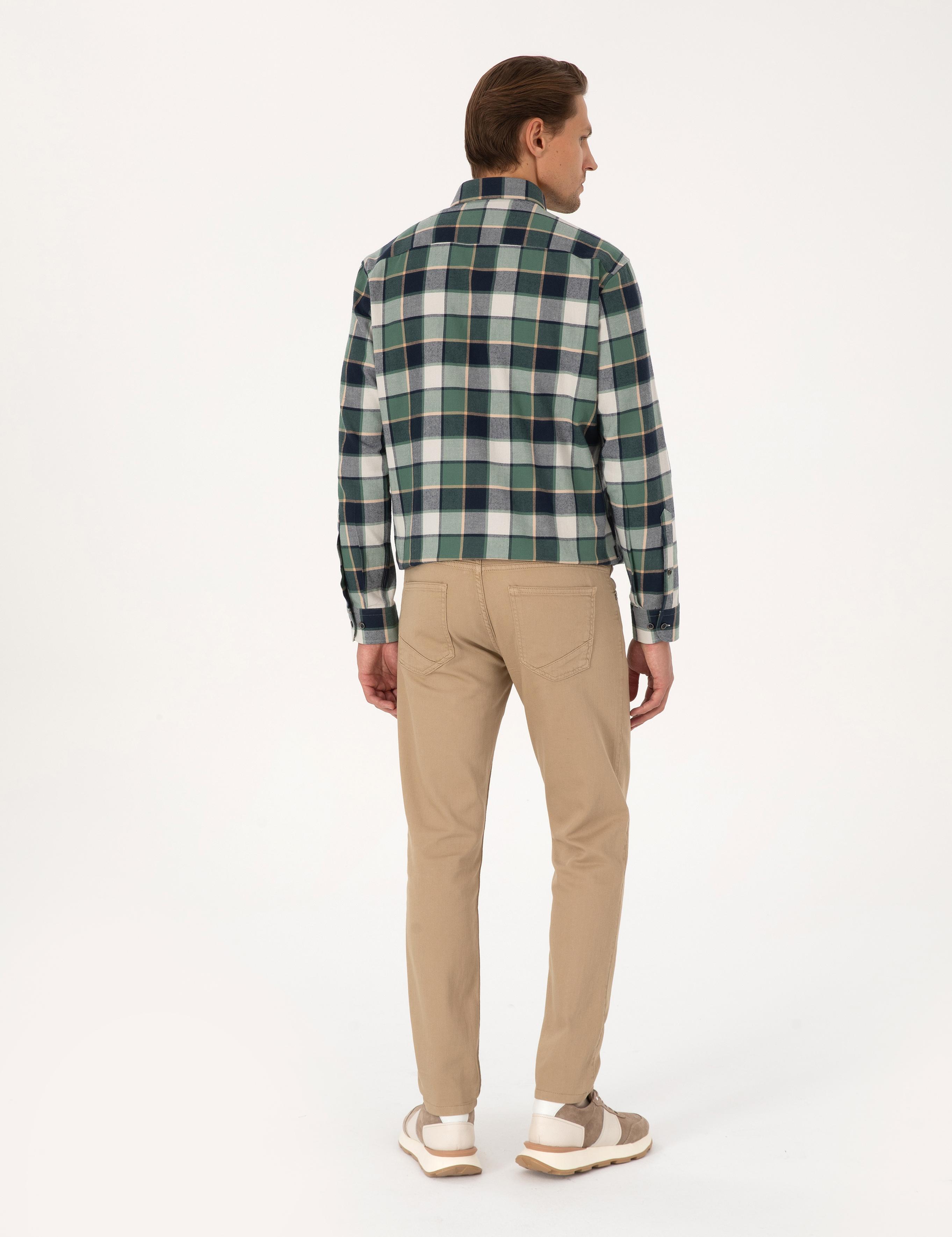 Bej Slim Fit Jean Pantolon