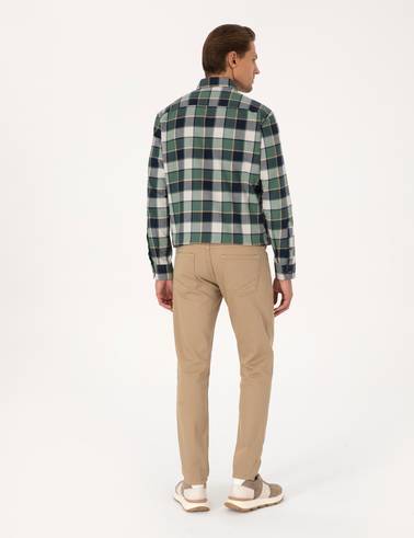 Bej Slim Fit Jean Pantolon