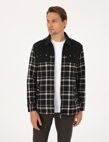 Siyah Comfort Fit Uzun Kollu Gömlek - 50312270005