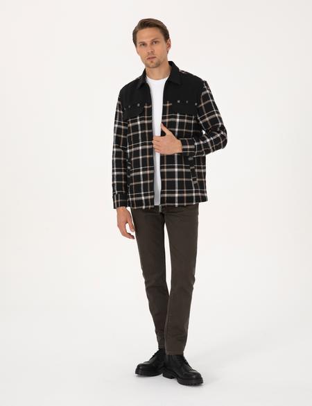 Siyah Comfort Fit Uzun Kollu Gömlek - 50312270005