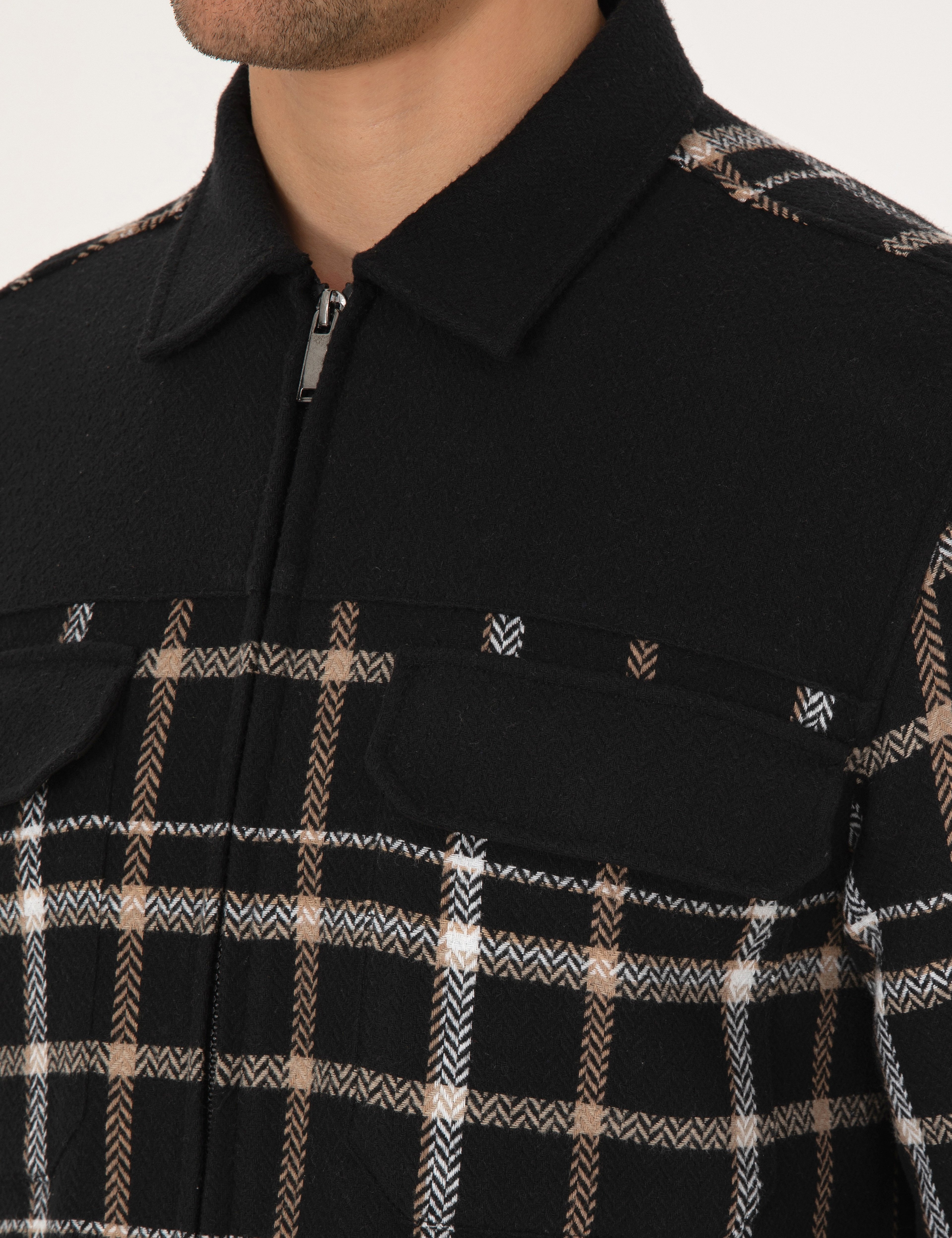 Siyah Comfort Fit Uzun Kollu Gömlek