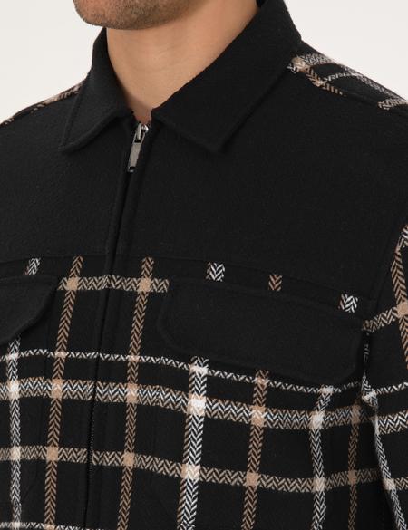 Siyah Comfort Fit Uzun Kollu Gömlek - 50312270005