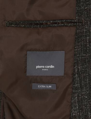 Haki Ex. Slim Fit Yün Karışımlı Ceket