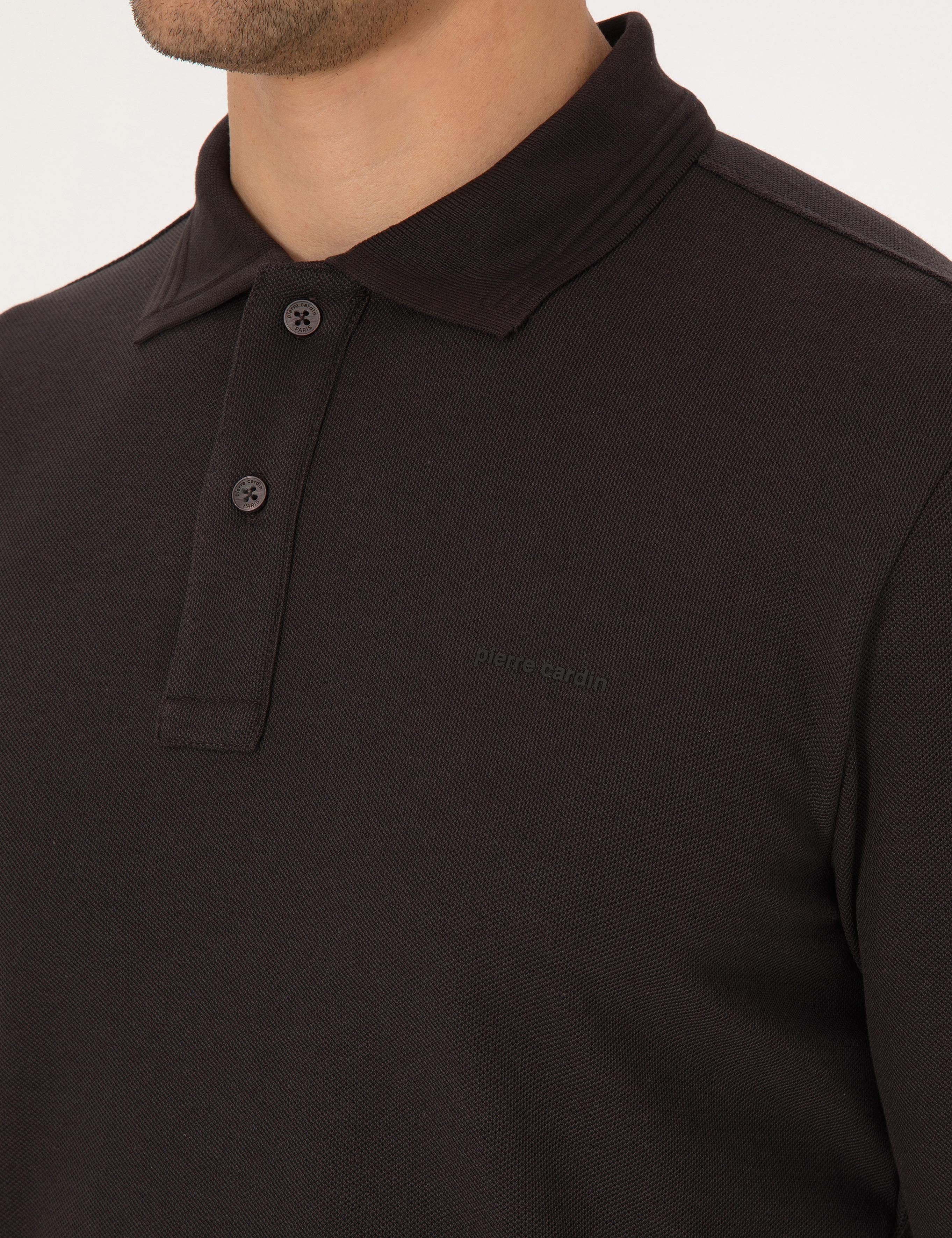 Koyu Kahverengi Slim Fit Sweatshirt