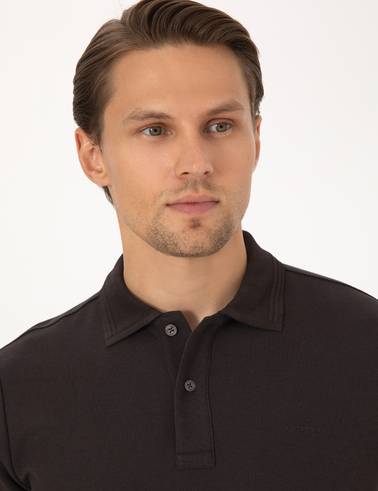 Koyu Kahverengi Slim Fit Sweatshirt