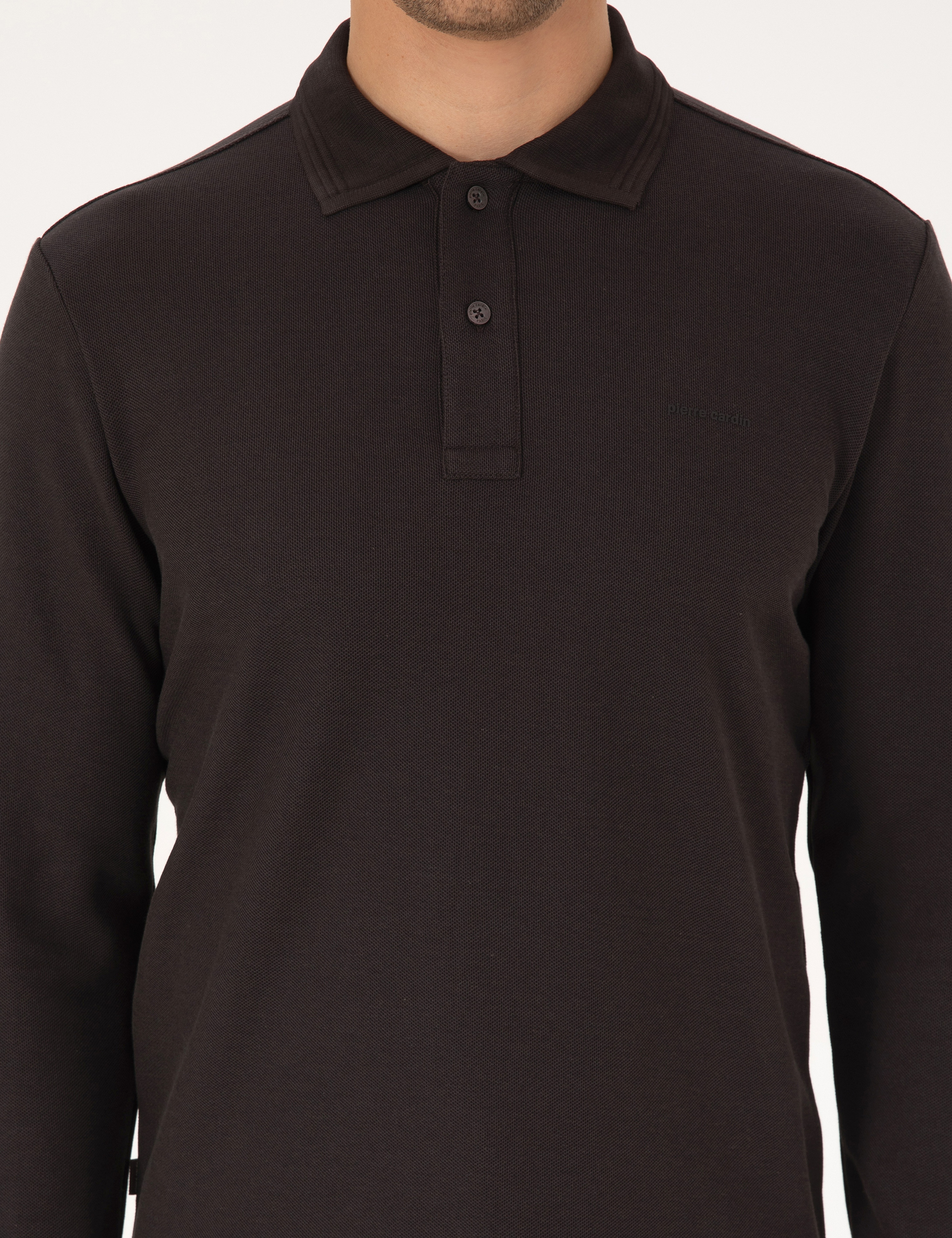 Koyu Kahverengi Slim Fit Sweatshirt