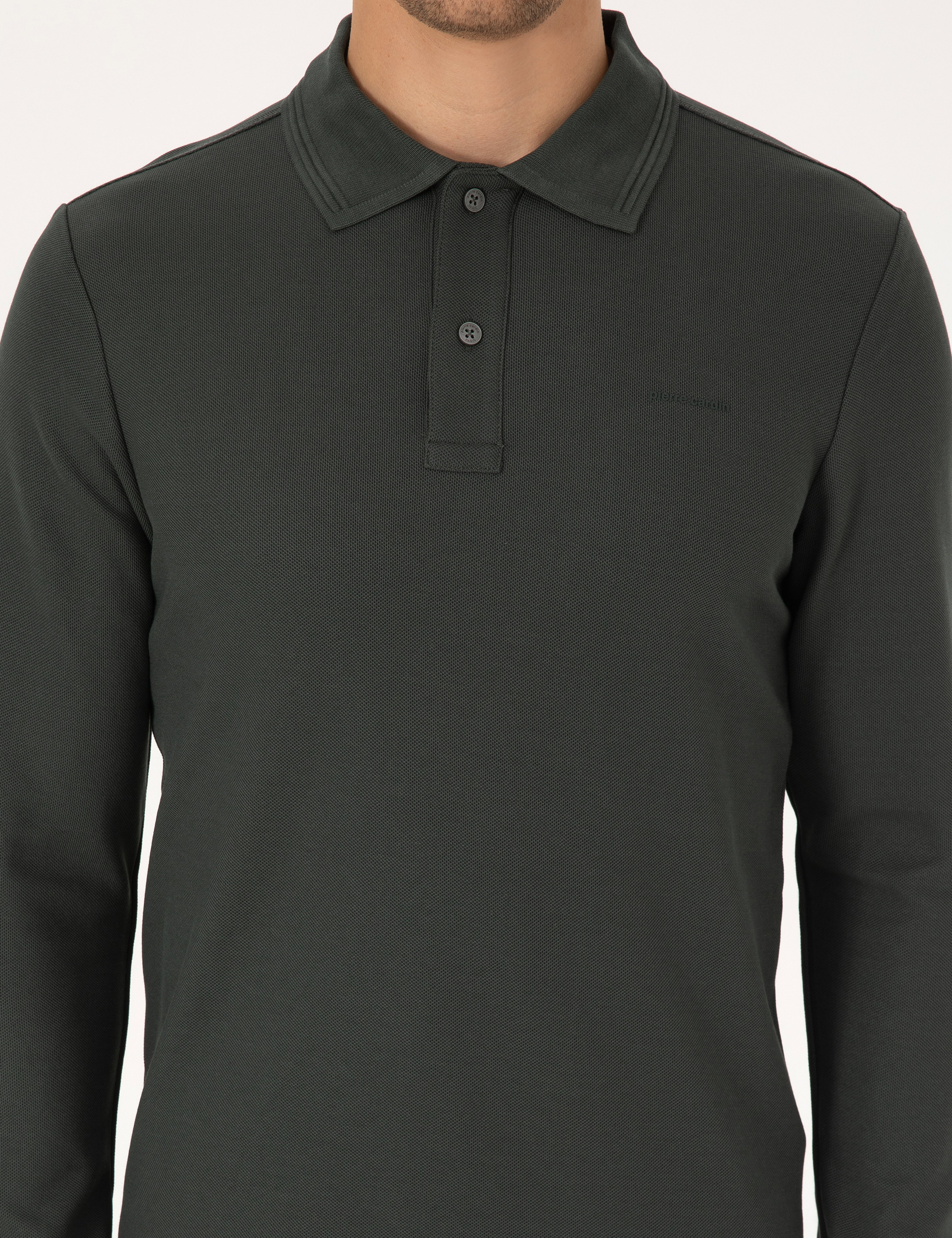Koyu Haki Slim Fit Sweatshirt - Image 6