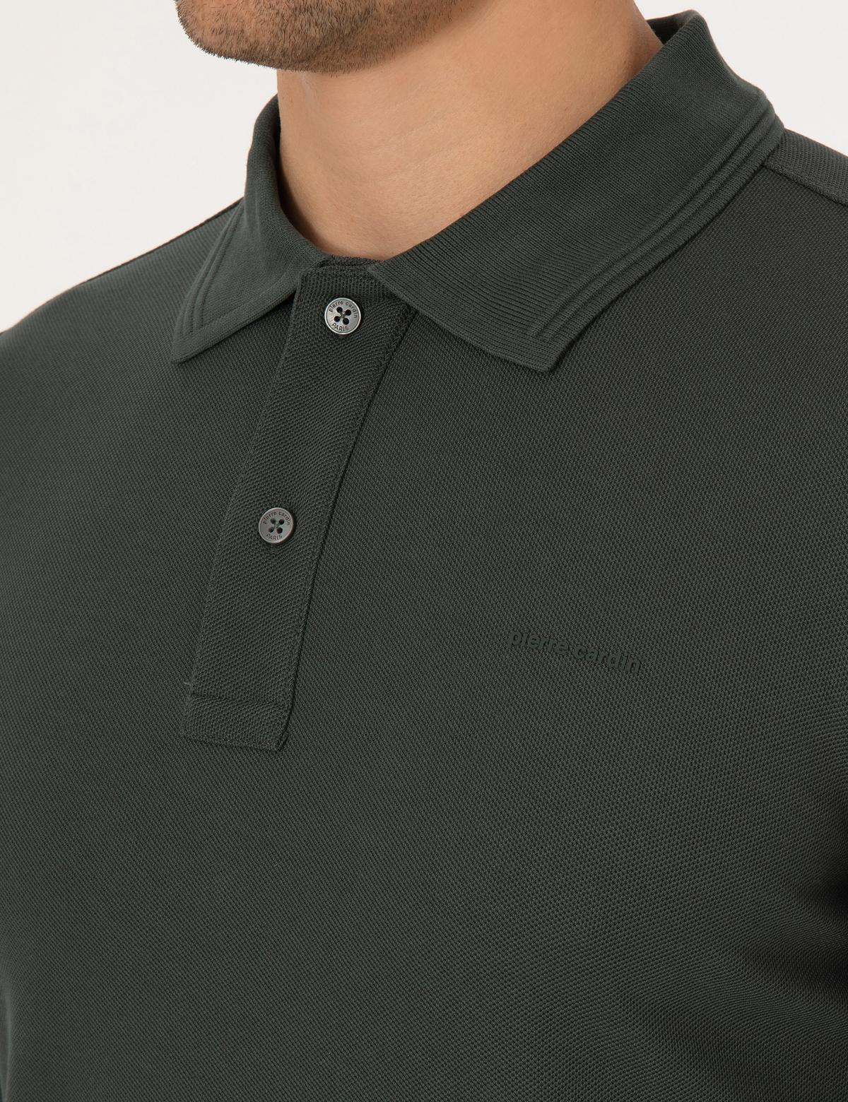 Koyu Haki Slim Fit Sweatshirt - 50311678054