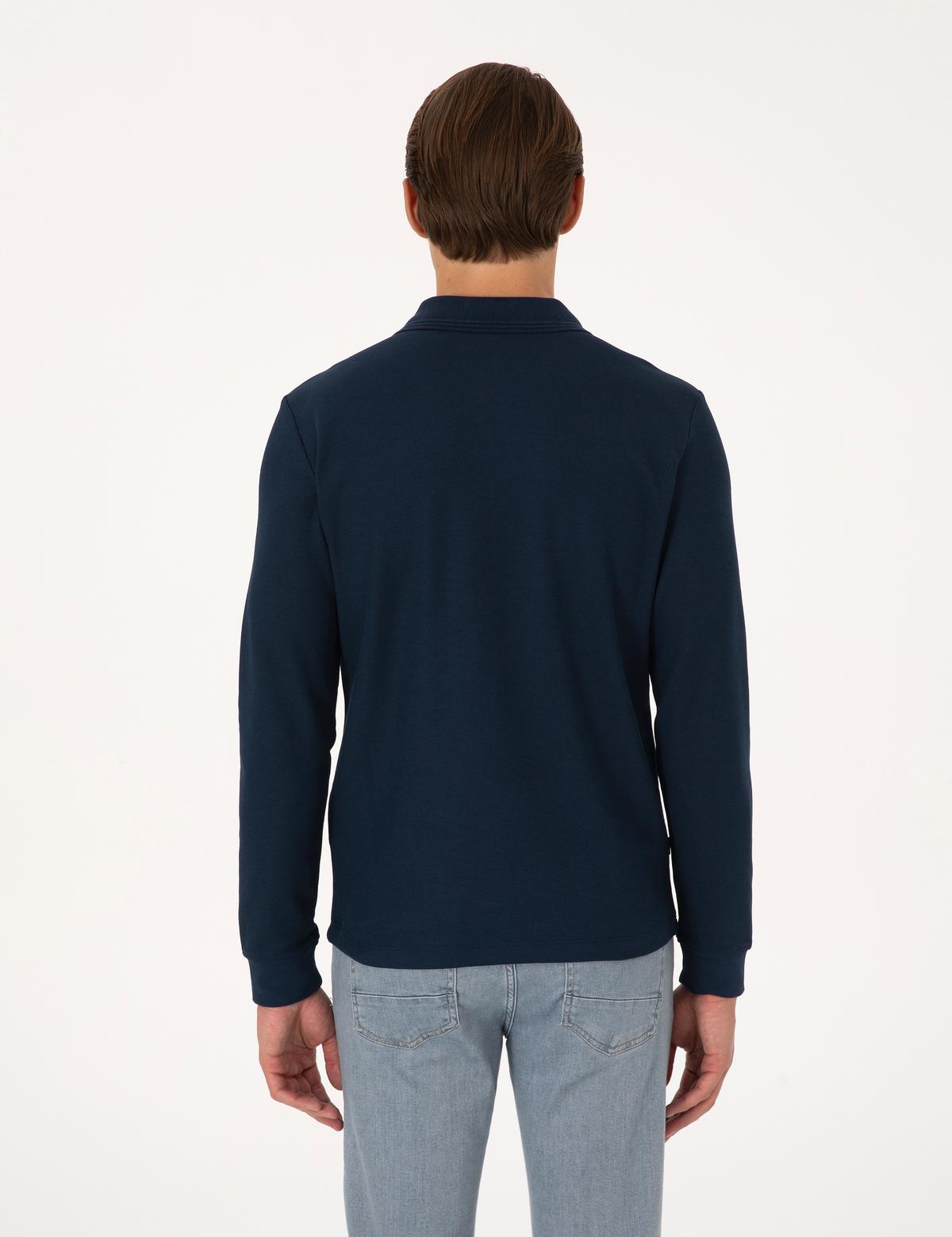 Lacivert Slim Fit Sweatshirt - 50311678028