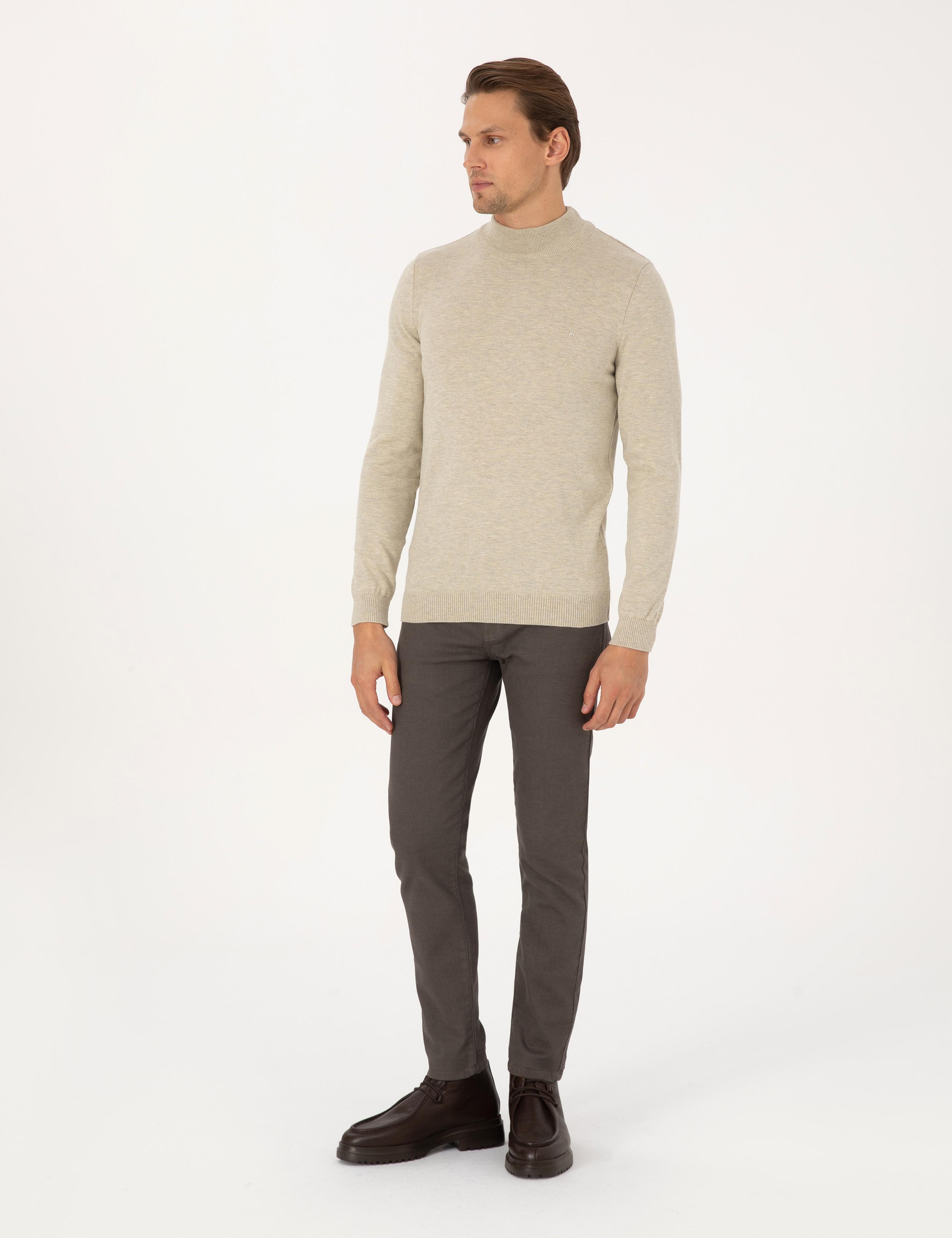 Kahverengi Slim Fit Jean Pantolon