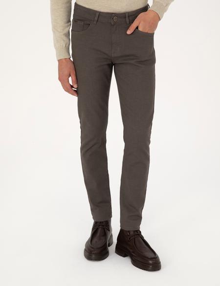 Kahverengi Slim Fit Jean Pantolon - 50317311028