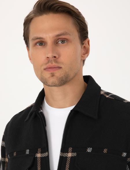 Siyah Comfort Fit Uzun Kollu Gömlek - 50312270005