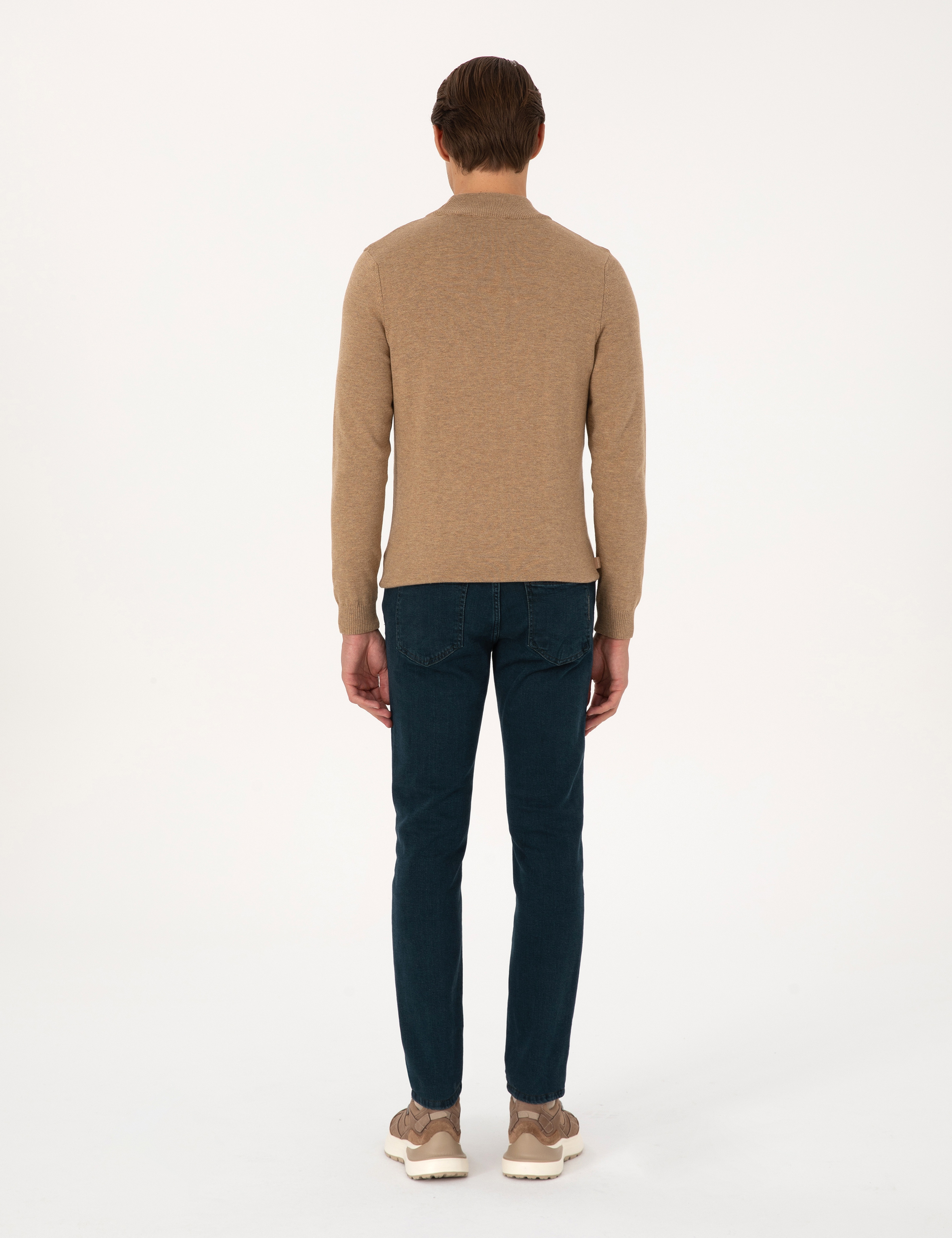 Haki Slim Fit Jean Pantolon - Image 4