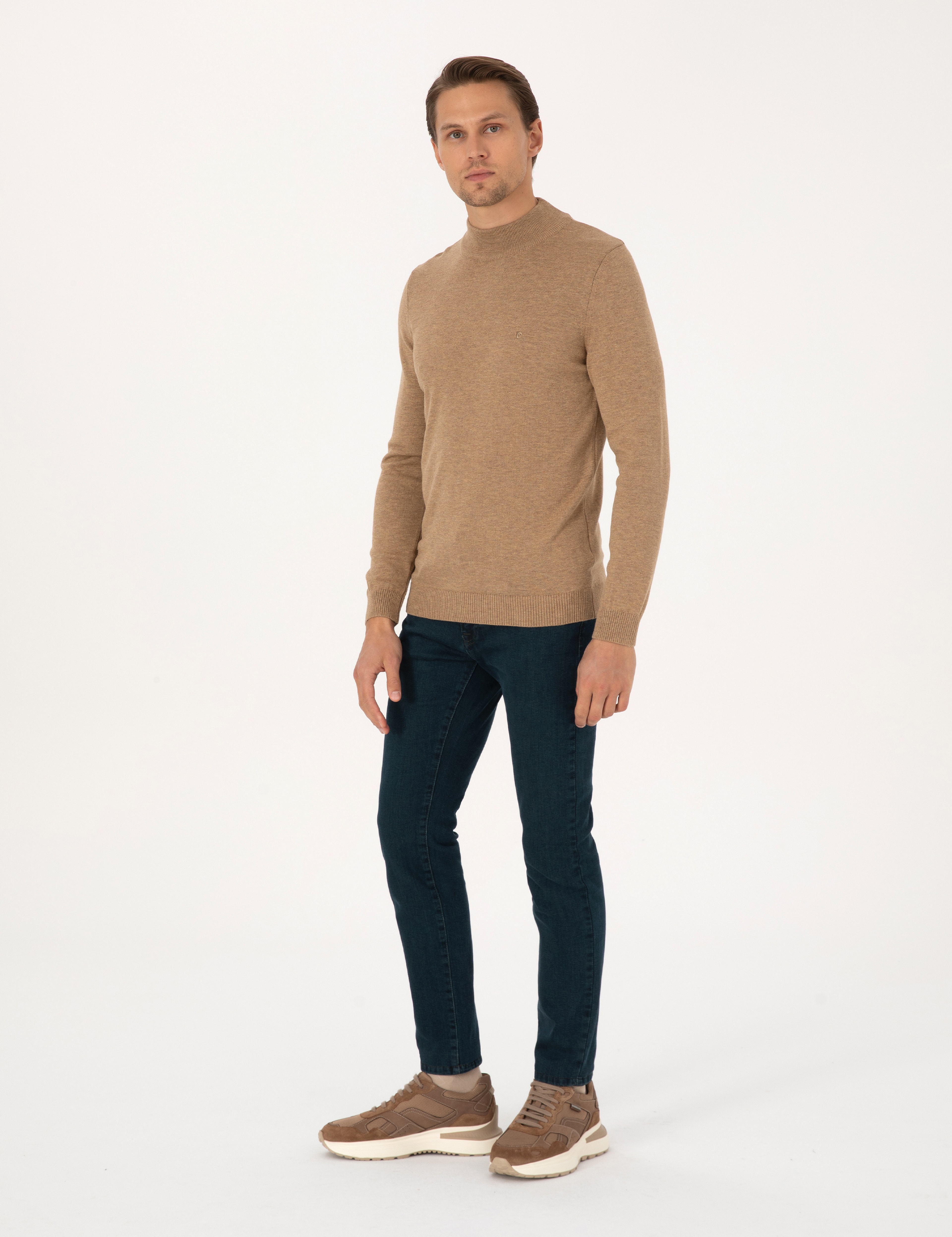 Haki Slim Fit Jean Pantolon - Image 3