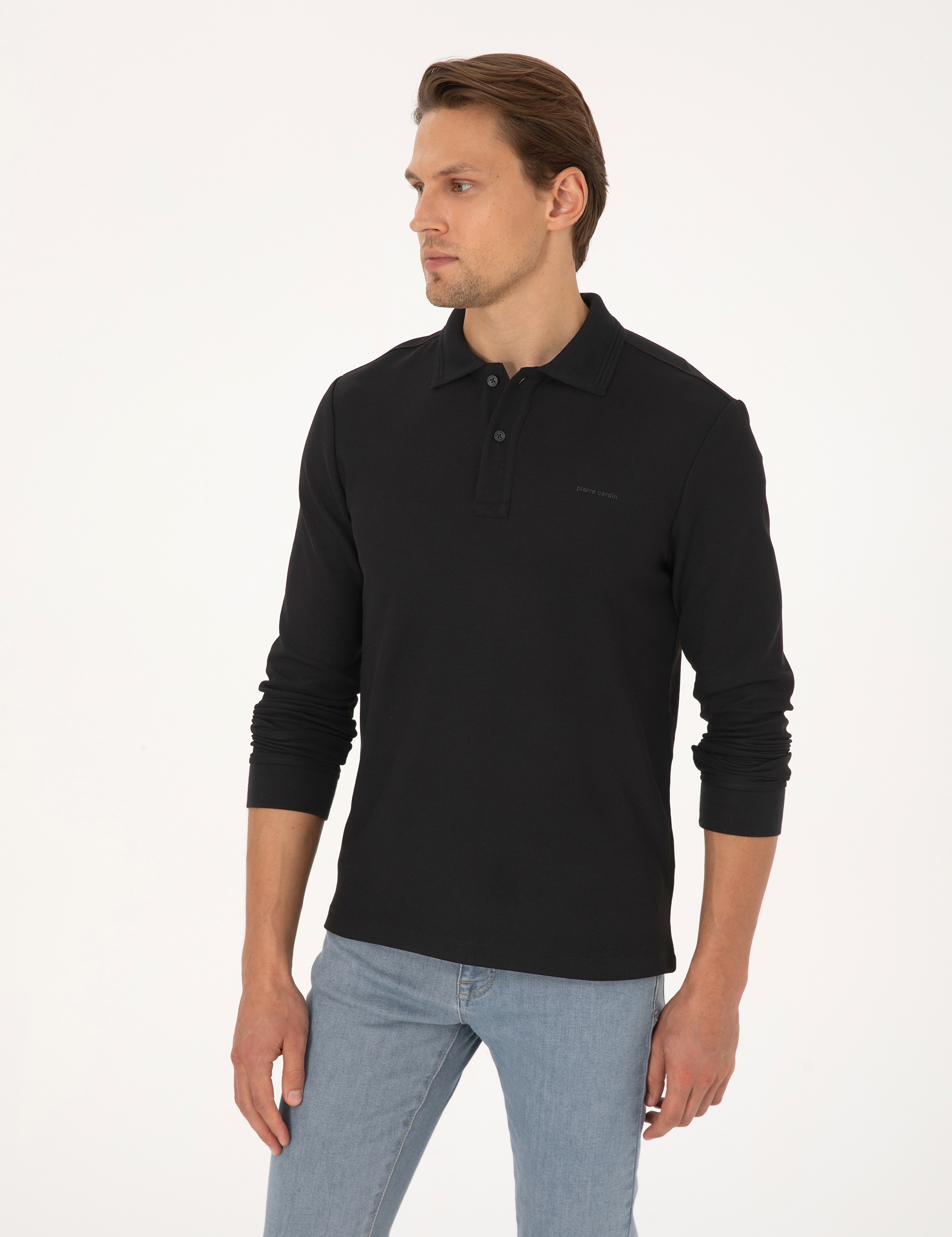 Siyah Slim Fit Sweatshirt - Image 3