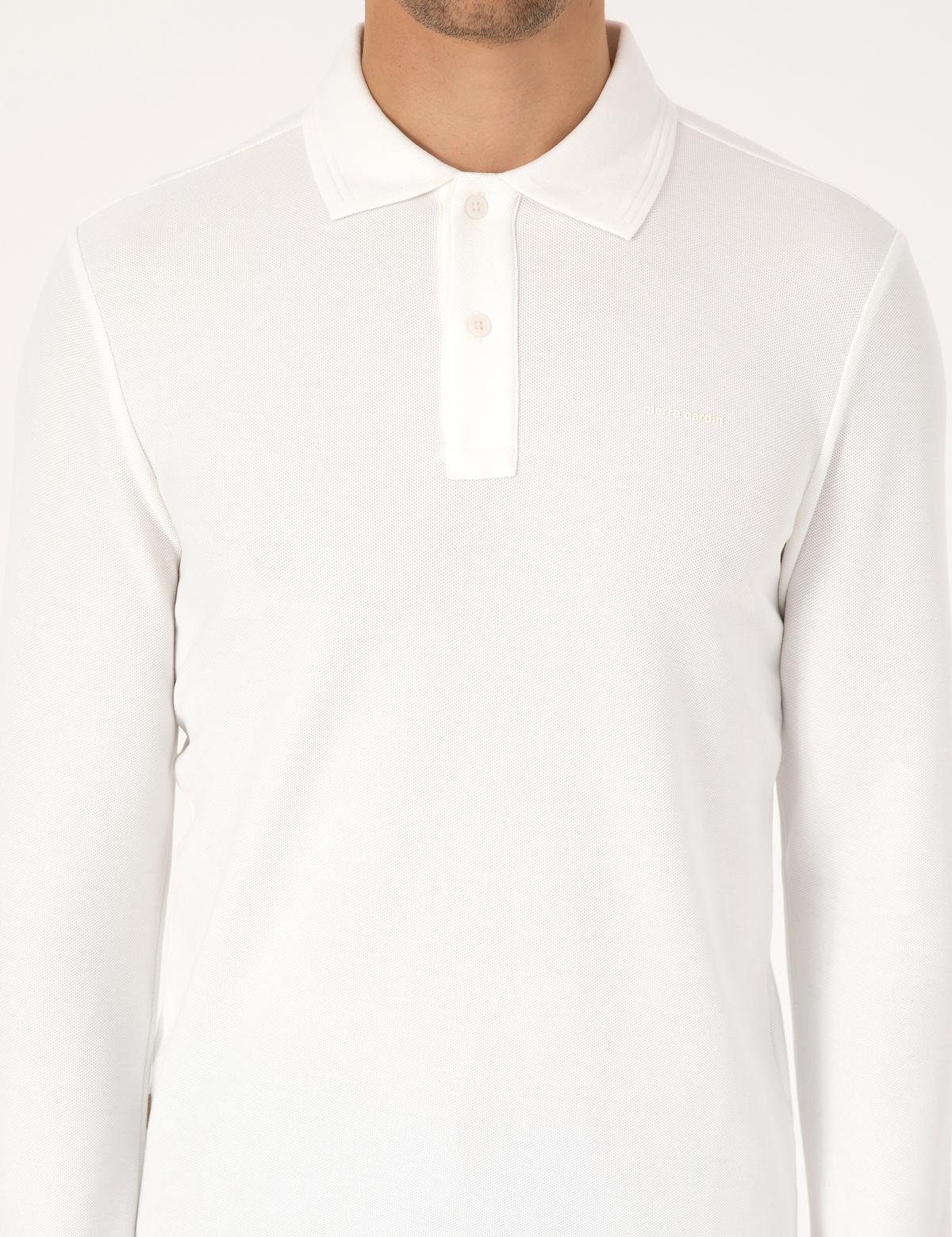 Ekru Slim Fit Sweatshirt - 50311678014