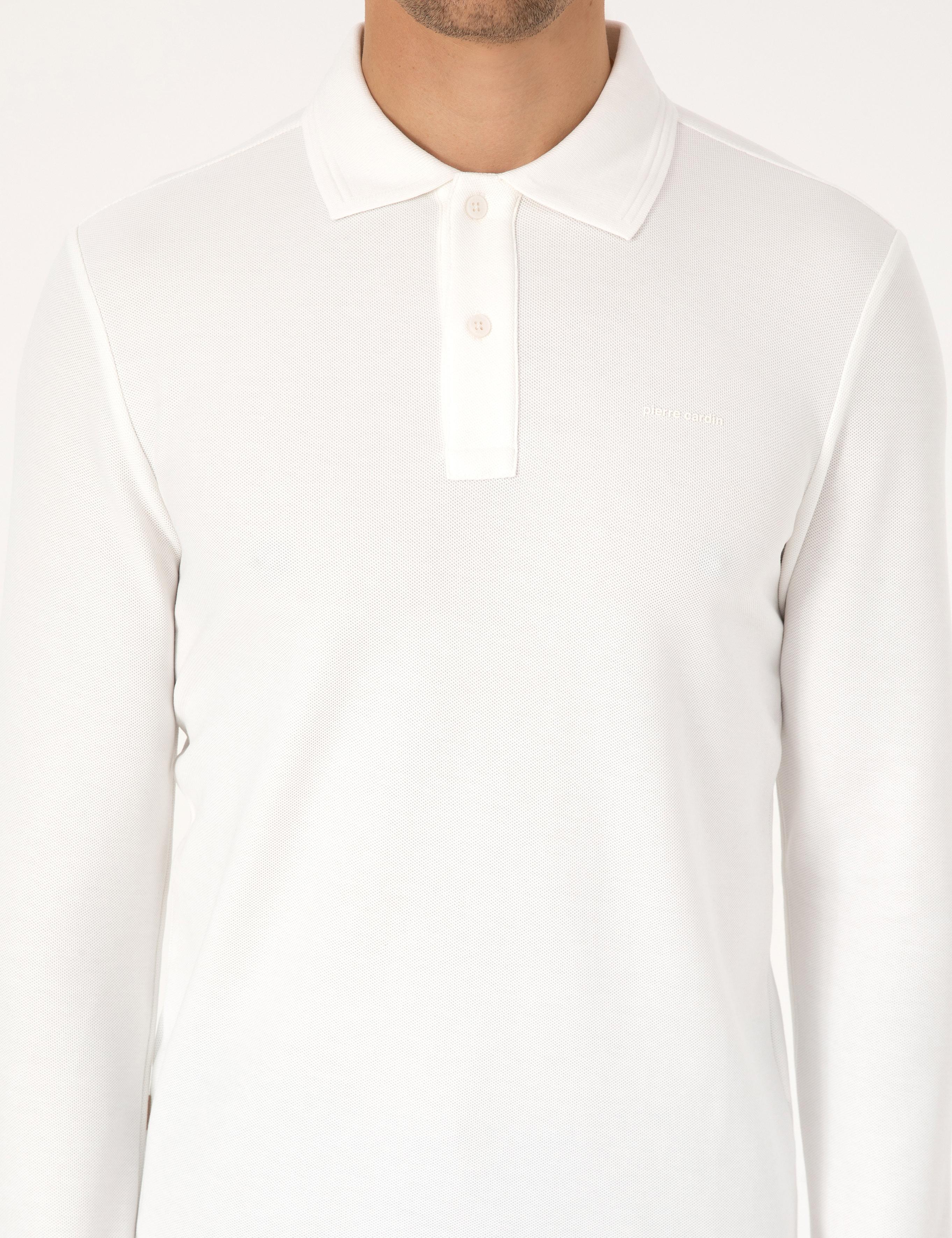 Ekru Slim Fit Sweatshirt