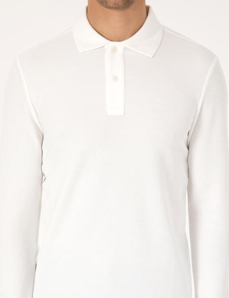 Ekru Slim Fit Sweatshirt - 50311678014