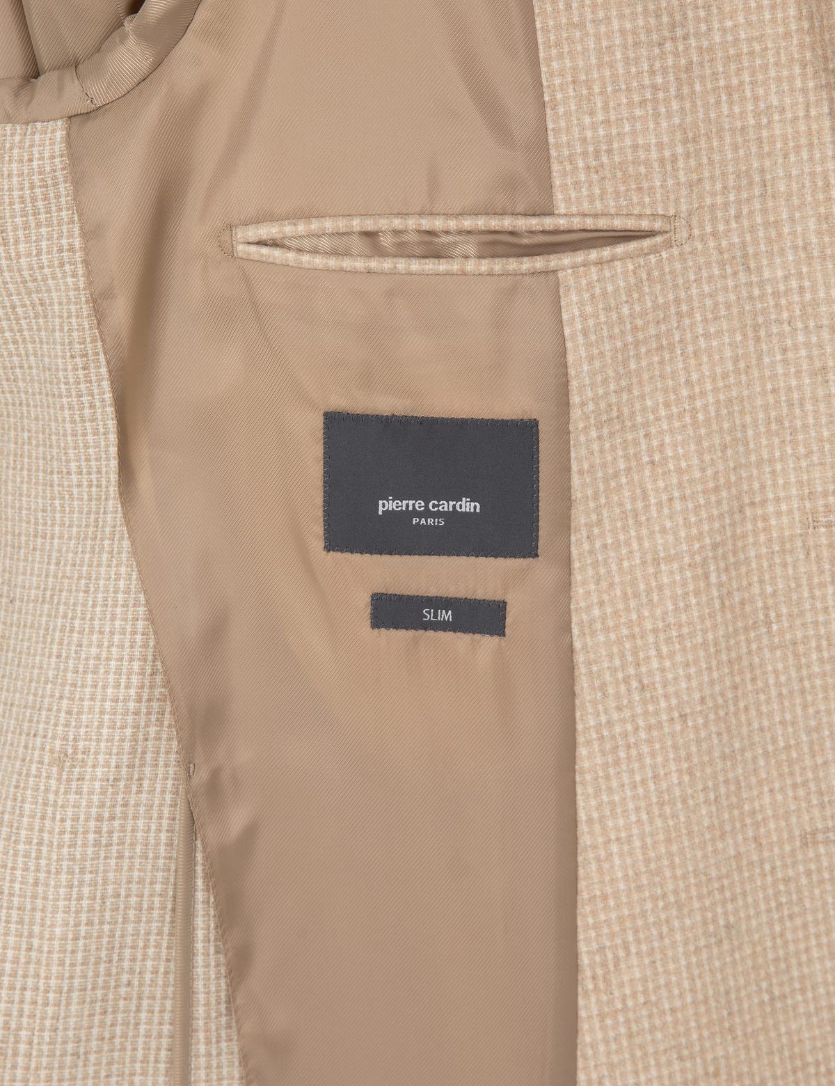 Bej Slim Fit Ceket - 50313336206