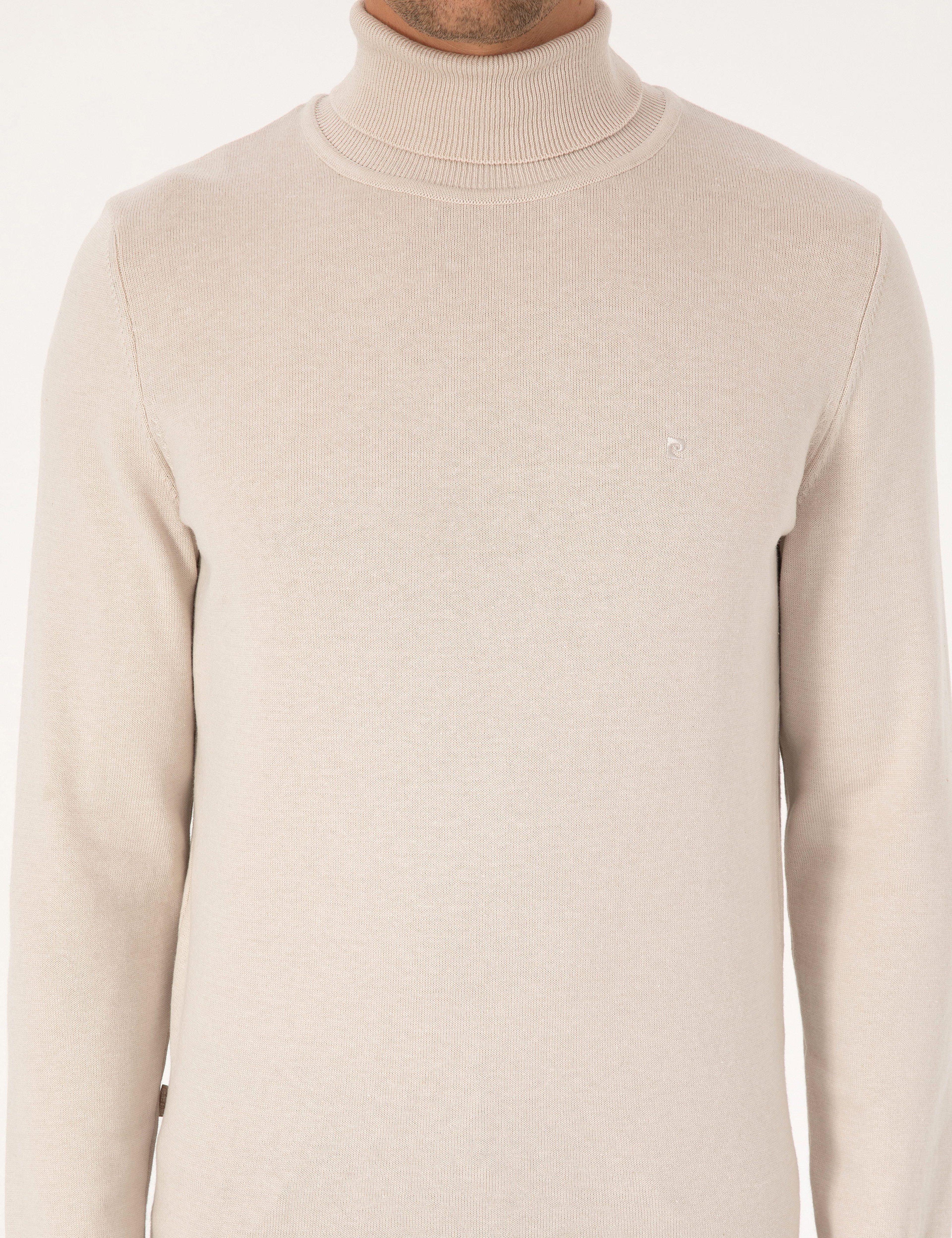 Taş Slim Fit Balıkçı Yaka Basic Triko Kazak