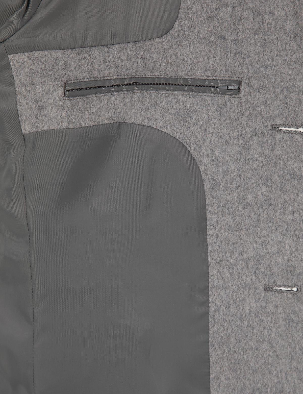 Antrasit Ekstra Slim Fit Yün Karışımlı Kaşe Kaban - 50297487032