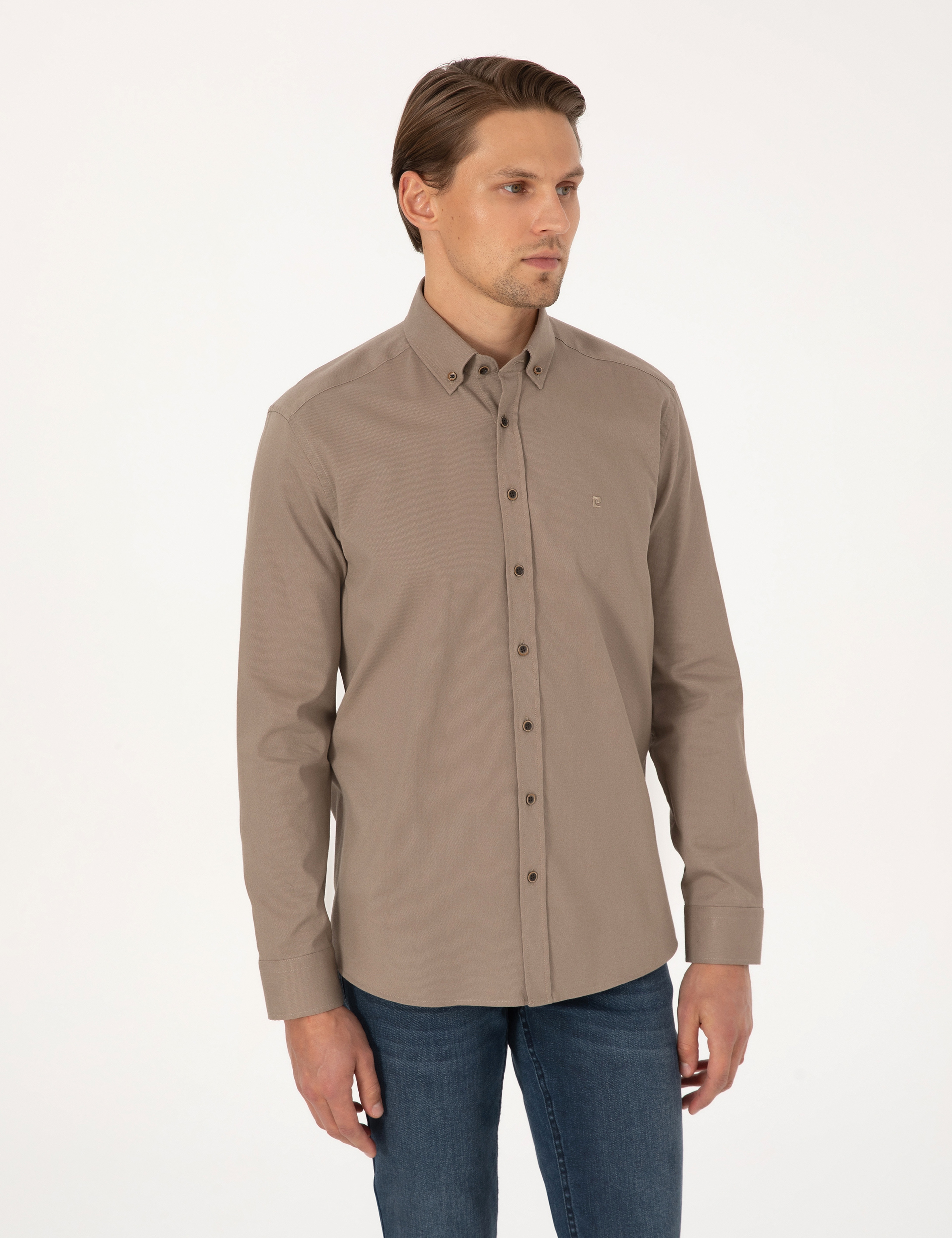 Vizon Regular Fit Uzun Kollu Gömlek - Image 3