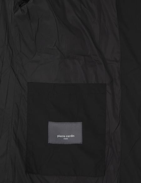 Siyah Gömlek Yaka Mont - 50313938006