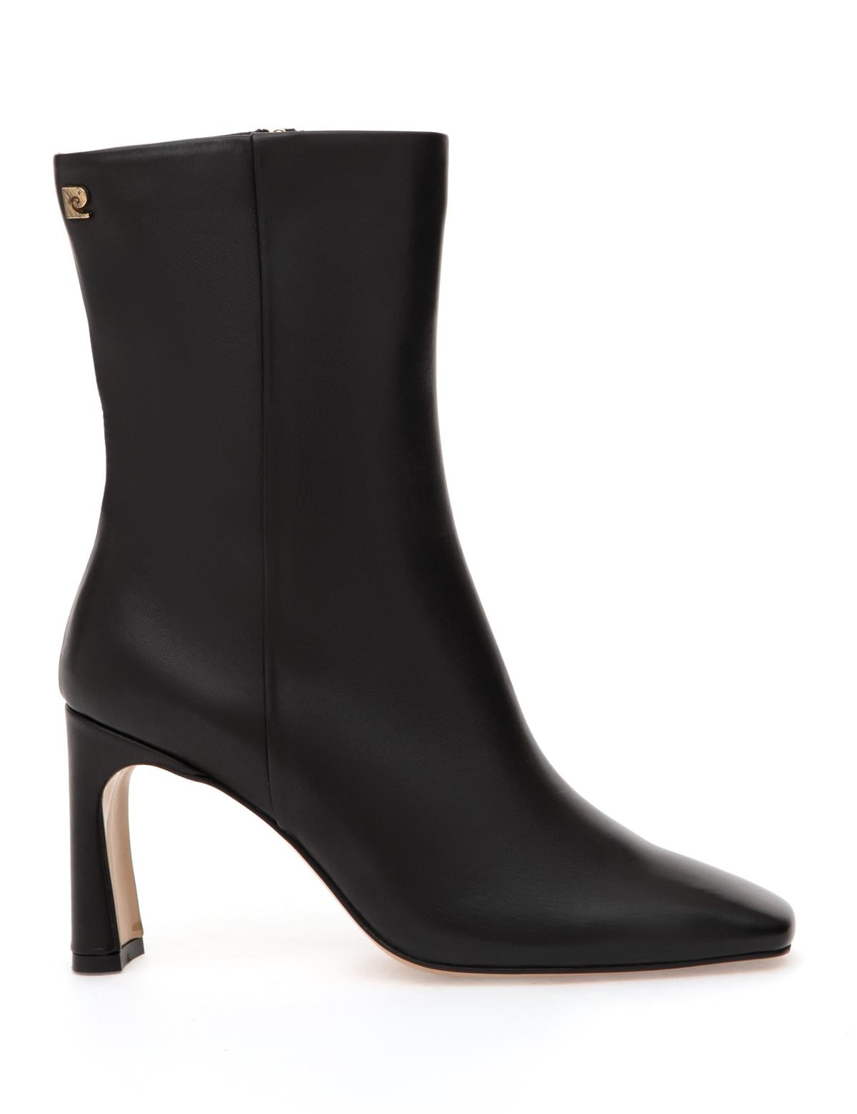 Siyah Topuklu Deri Bot - 50315601004