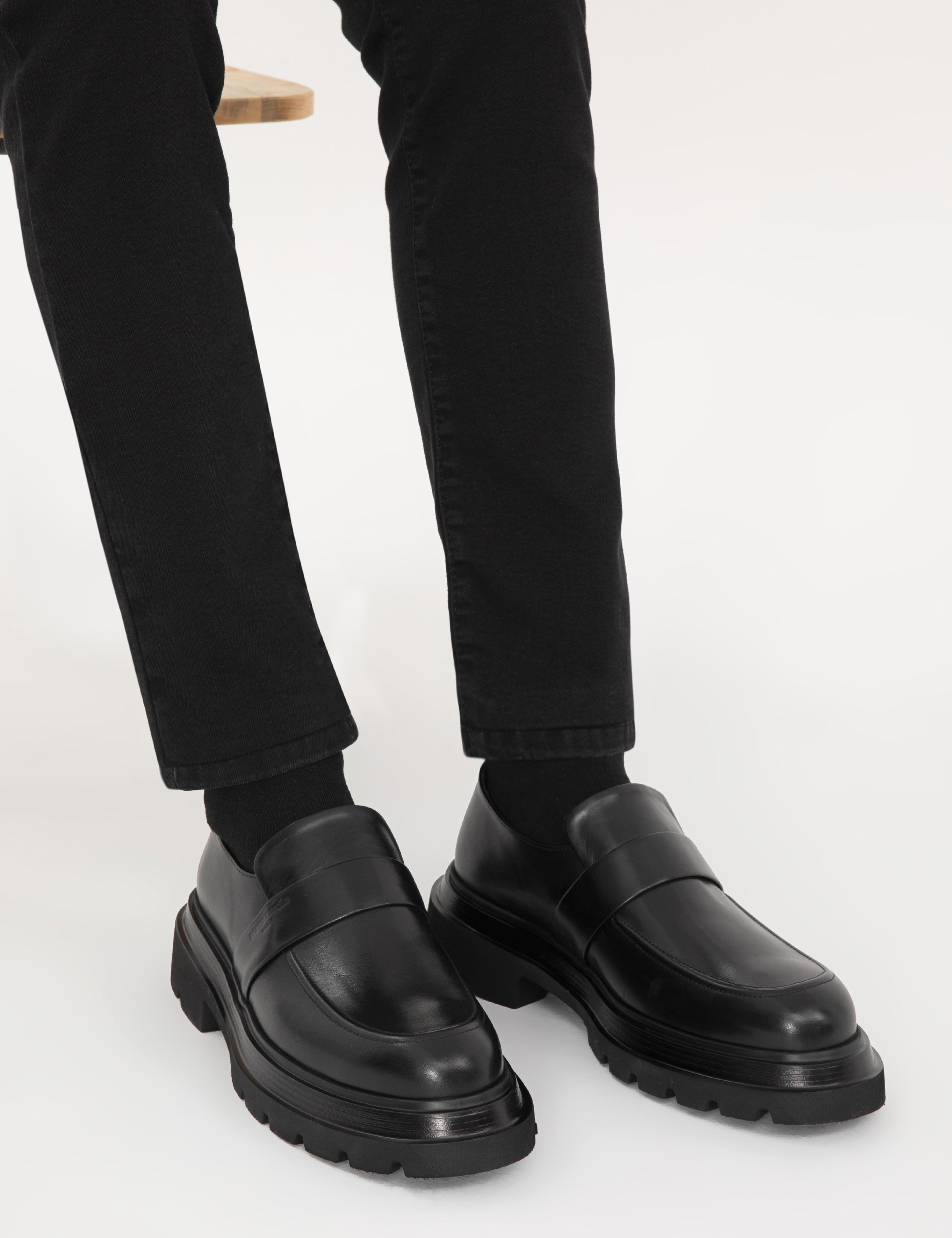 Siyah %100 Deri Casual Ayakkabı