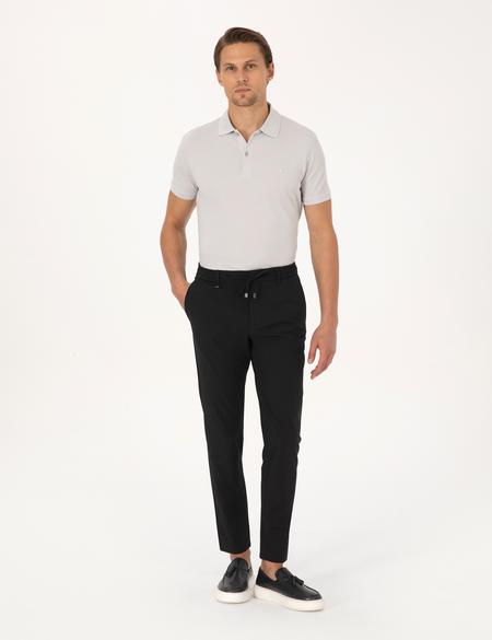 Siyah Kumaş Pantolon - 50324220006