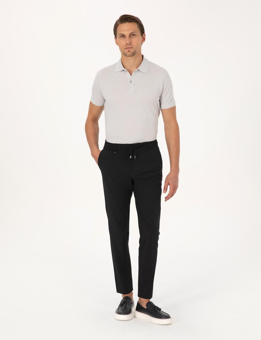 Siyah Kumaş Pantolon