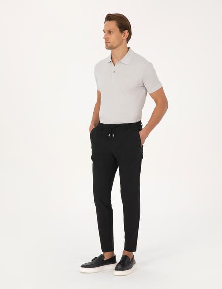 Siyah Kumaş Pantolon - 50324220006