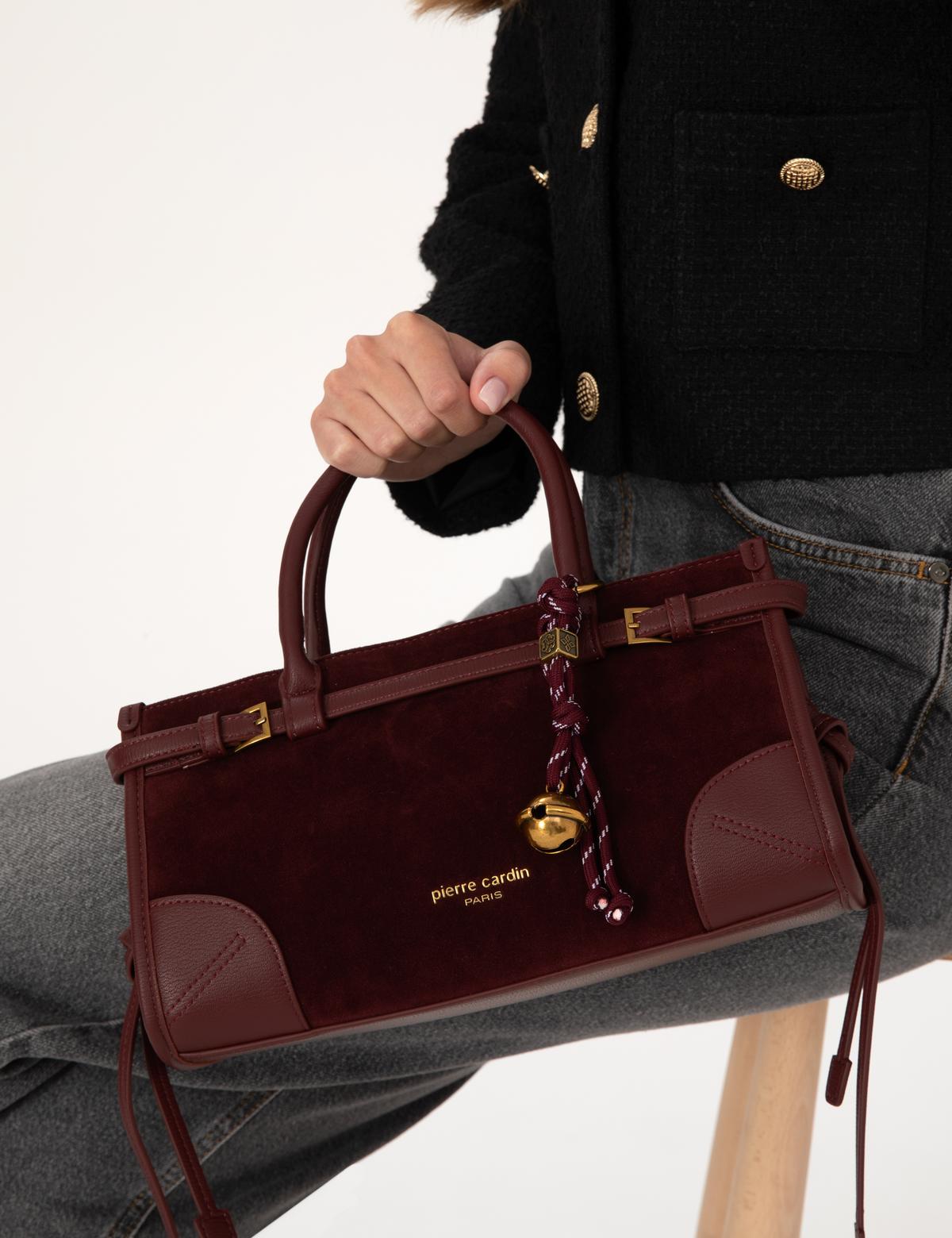 Bordo Omuz Çantası - 50321779004