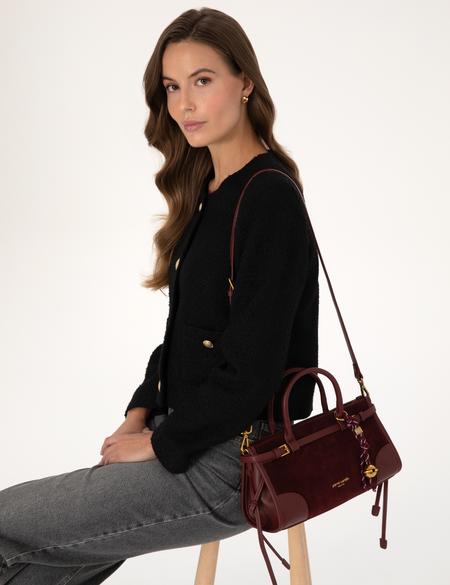 Bordo Omuz Çantası - 50321779004