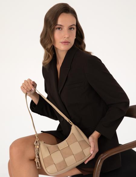 Bej Omuz Çantası - 50321714002