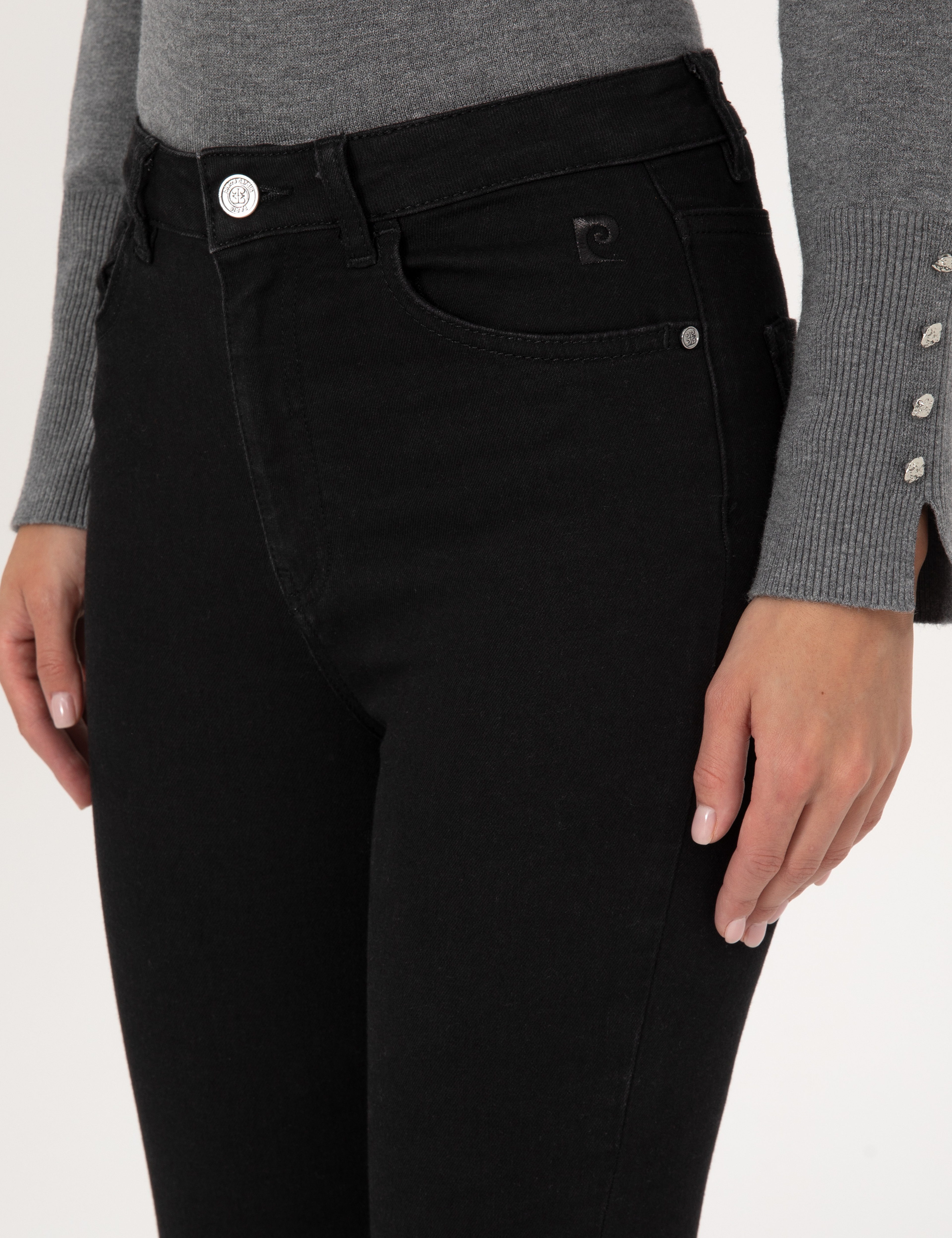 Siyah Skinny Fit Jean Pantolon - Image 5