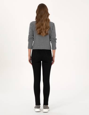 Siyah Skinny Fit Jean Pantolon