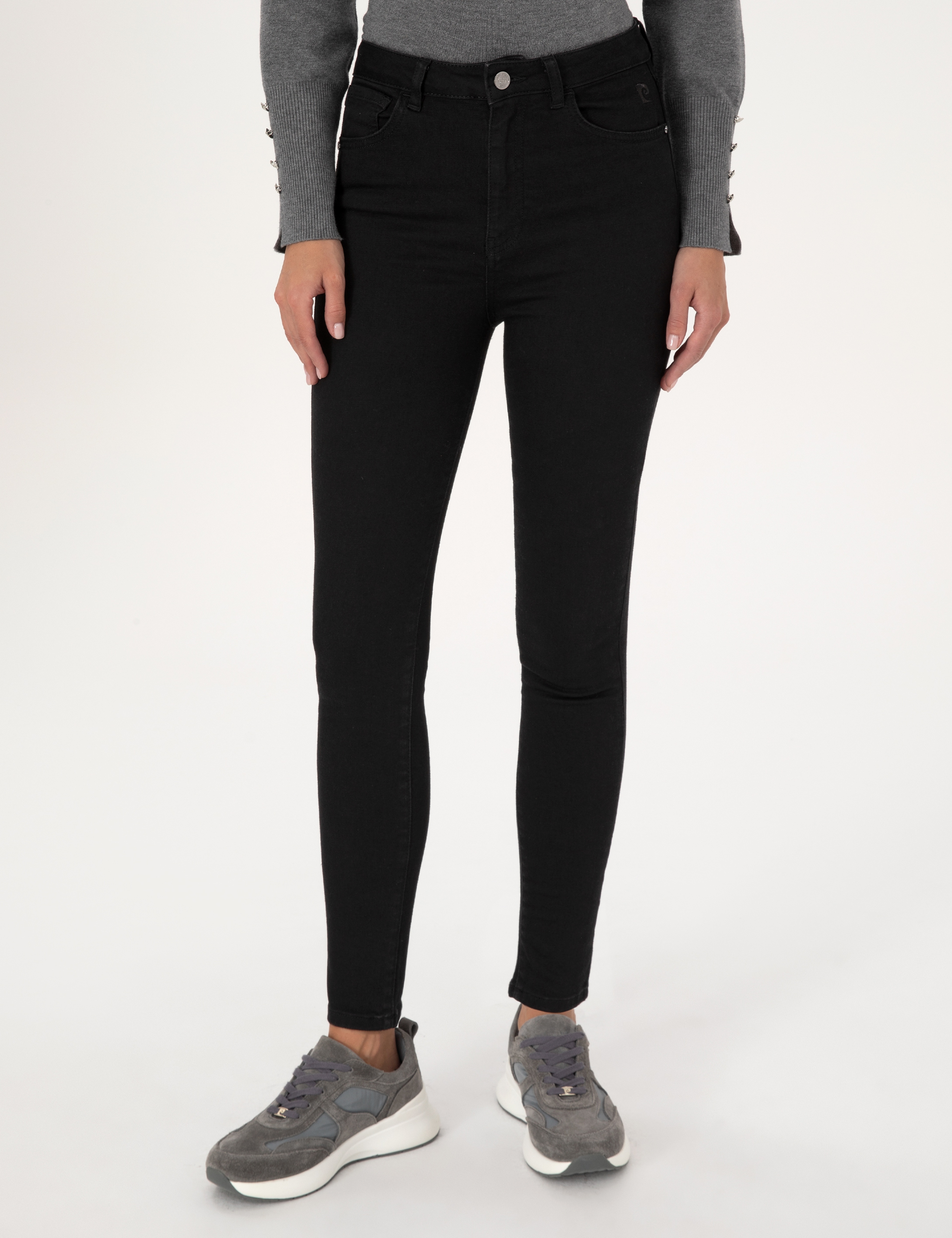 Siyah Skinny Fit Jean Pantolon