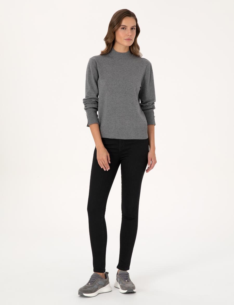 Siyah Skinny Fit Jean Pantolon