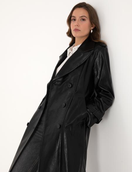 Siyah Trençkot - 50295956009