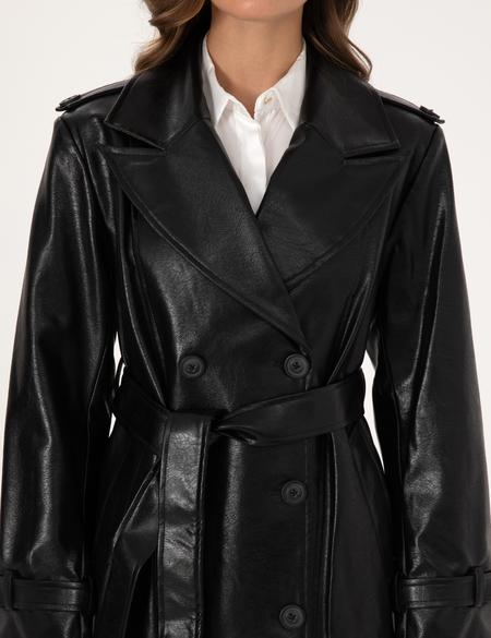 Siyah Trençkot - 50295956009