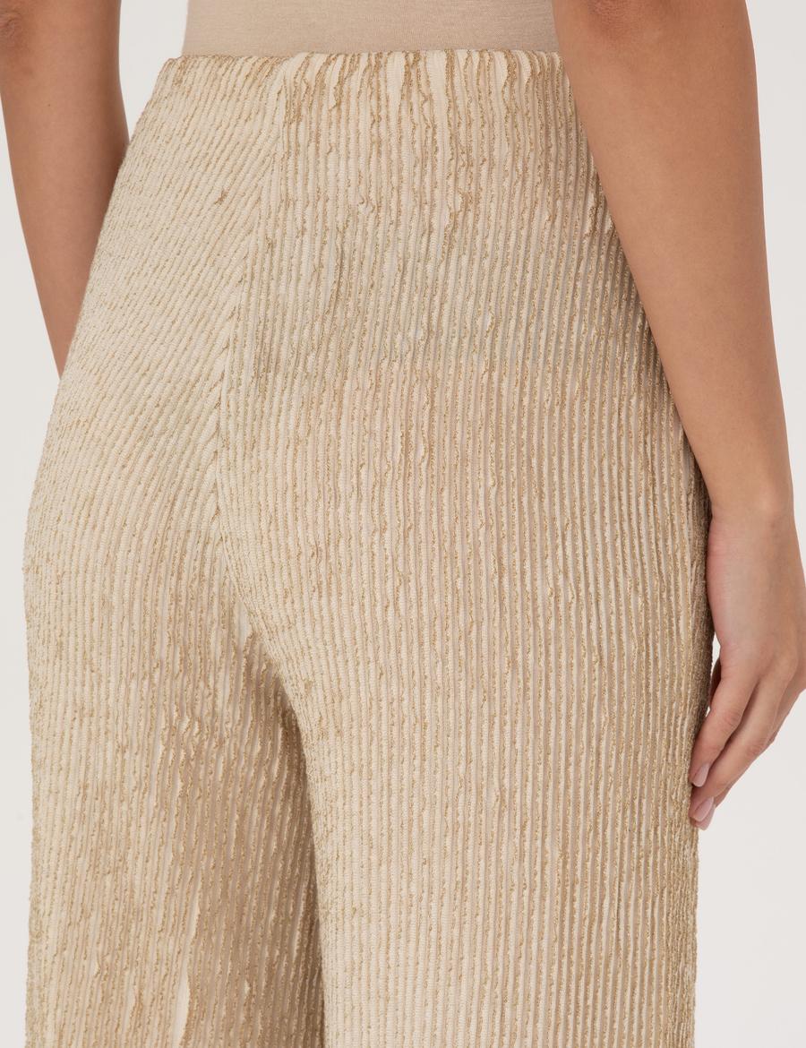 Krem Flare Fit Eşofman Altı