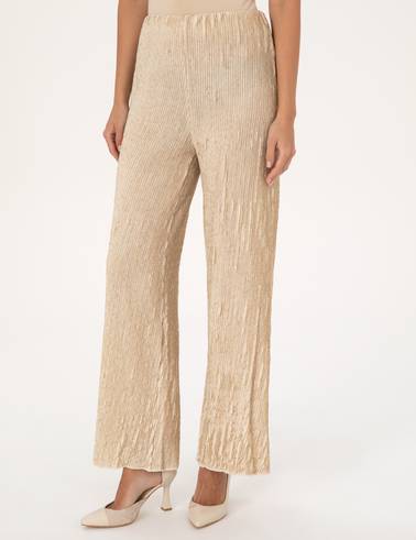 Krem Flare Fit Eşofman Altı