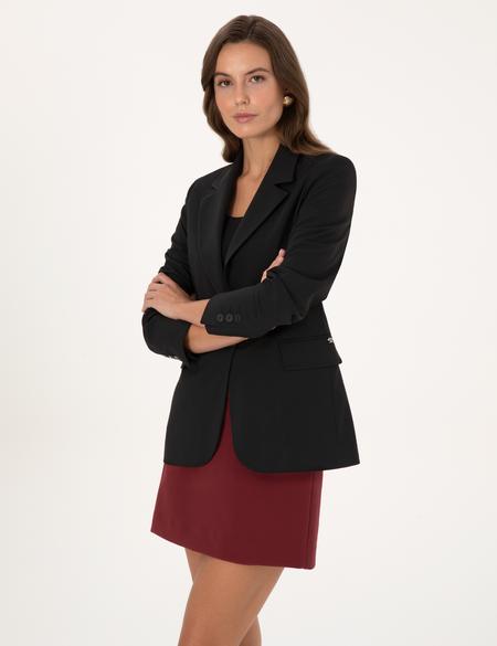 Siyah Slim Fit Ceket - 50319423027
