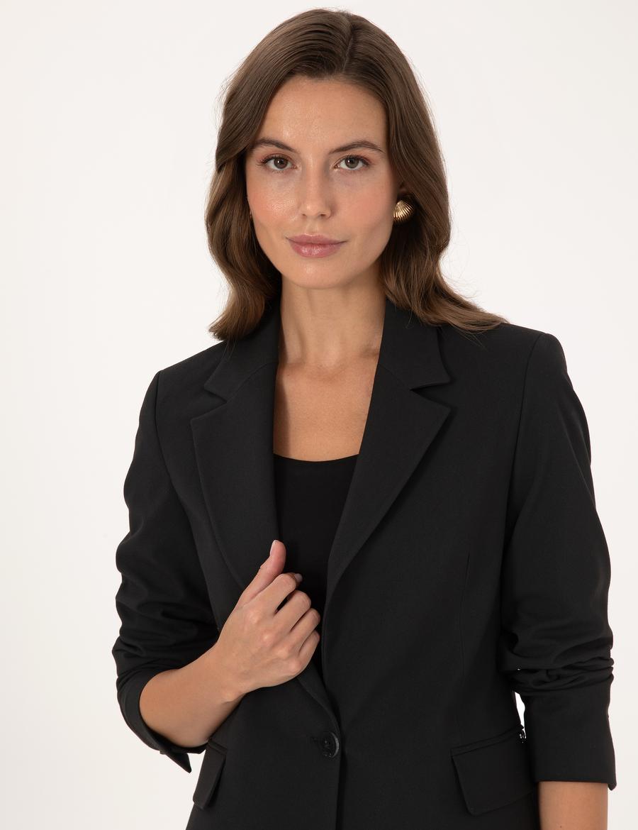 Siyah Slim Fit Ceket