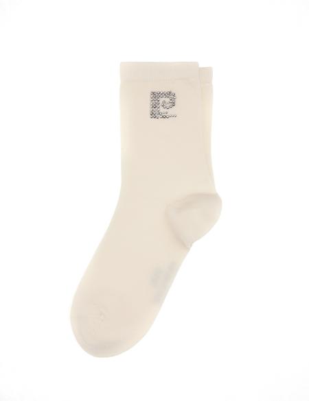 Kadın Ekru Soket Çorap - 50315980004