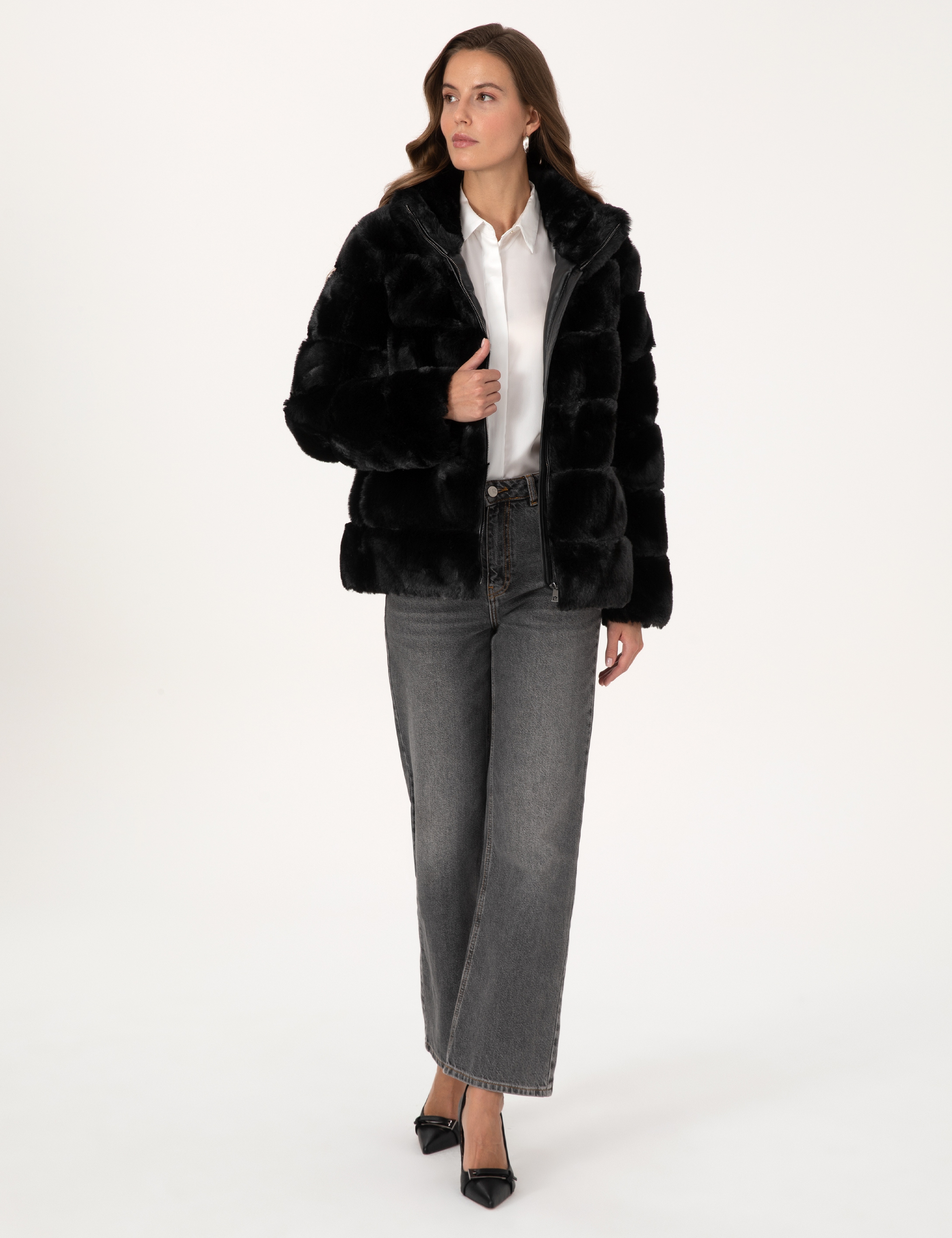 Siyah Comfort Fit Mont - Image 4