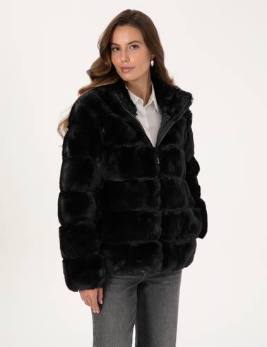 Siyah Comfort Fit Mont