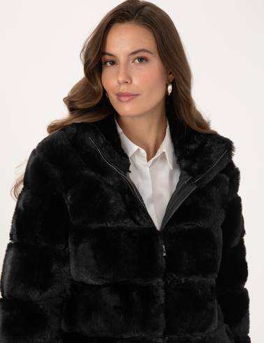 Siyah Comfort Fit Mont